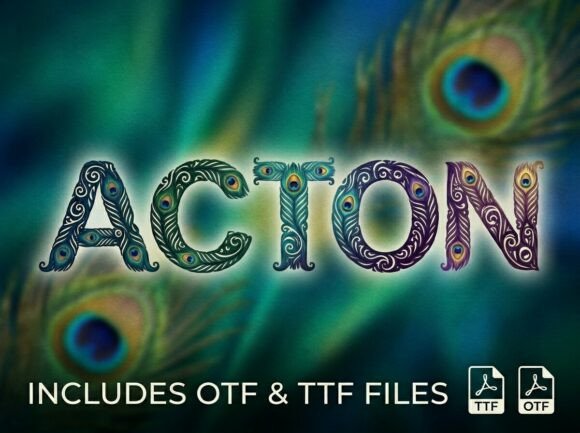 Acton: The Royal Display Font for Handmade Creators