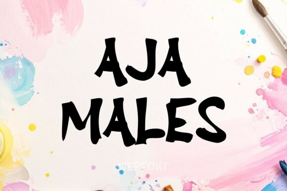Aja Males: The Playful Typeface for Modern Editorial Design