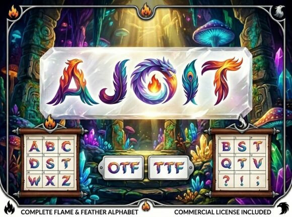 Ajoit: A Fiery Display Typeface for Bold Editorial Design
