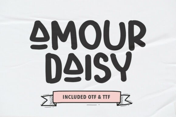Amour Daisy: The Whimsical Display Font for Handmade Brands