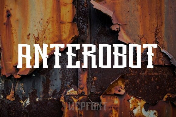 Anterobot Typeface: A Futuristic Display Font for Bold Web Design