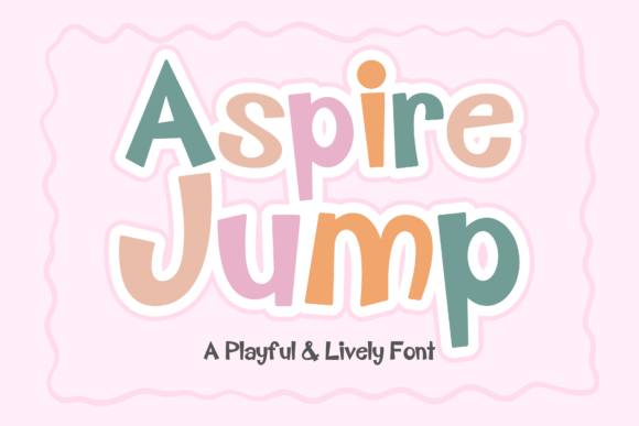 Aspire Jump: A Playful Display Font for Bold Brand Identity