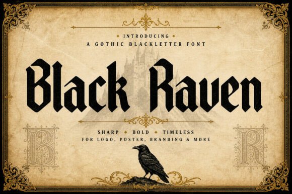 Black Raven: The Gothic Typeface That Transformed My Brand