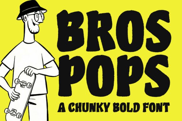 Bros Pops: The Bold Display Typeface for High-Impact Campaigns