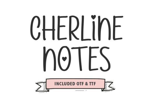Cherline Notes: The Handwritten Typeface for Authentic Editorial Design