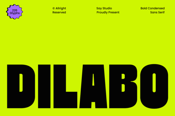 Dilabo: The Bold Sans Serif Typeface for Modern Editorial Design