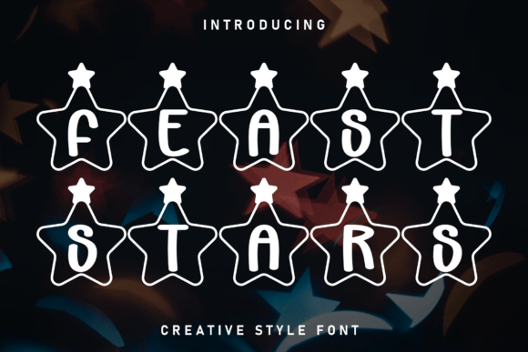 Feast Stars: A Whimsical Display Typeface for Modern Web Design