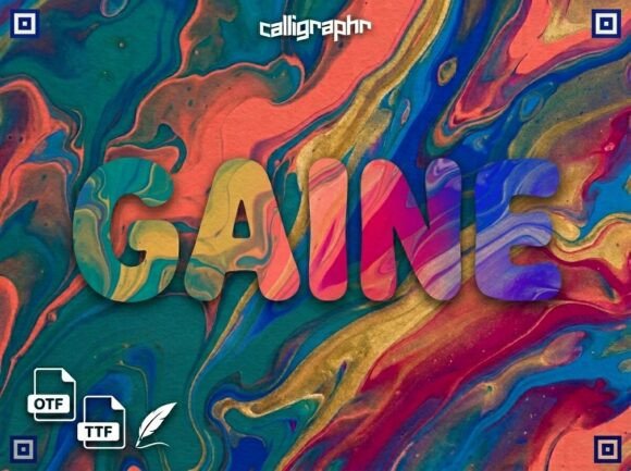 Gaine: The Premium Decorative Typeface for Handmade Brands