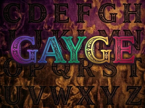 Gayge: The Premium Decorative Typeface for Bold Brand Identity