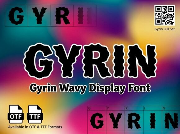 Gyrin: The Perfect Decorative Typeface for Handmade Product Branding