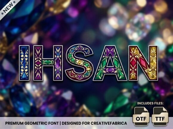 Ihsan: The Premium Display Font for Handmade Product Design