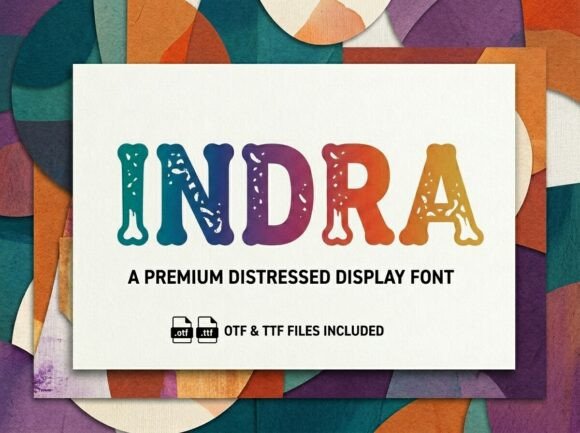 Indra Typeface: A Bold Display Font for Standout Branding