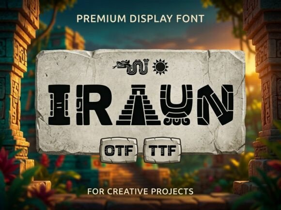 Irayn: The Premium Display Font for Bold Web Design