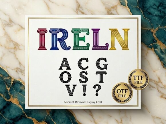 Ireln: The Stunning Display Typeface for Handmade Brands