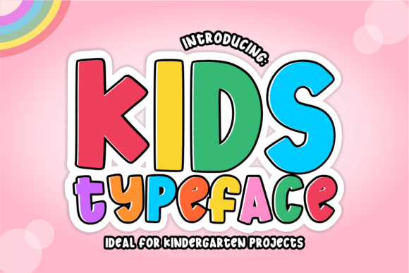 Kidstypeface: A Playful Display Typeface for Vibrant Branding