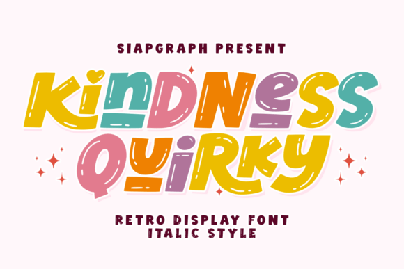 Kindness Quirky Italic: The Perfect Retro Typeface for Handmade Brands