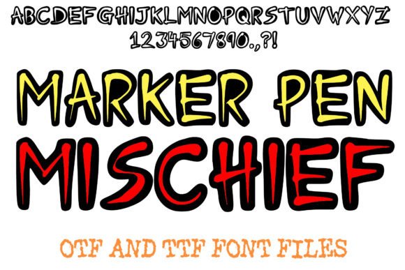 Marker Pen Mischief: A Bold Display Font for Imperfect Branding