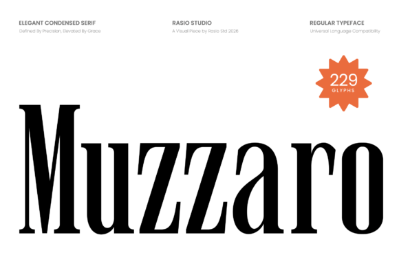 Muzzaro: The Premium Serif Font for Scroll-Stopping Brand Visuals