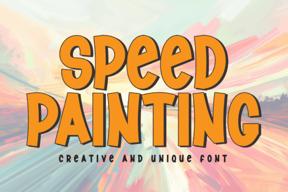 Speed Painting: The Warm Display Font for Handmade Brands
