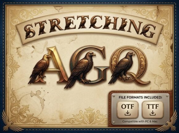 Stretching: The Decorative Typeface That Elevates Handmade Brands