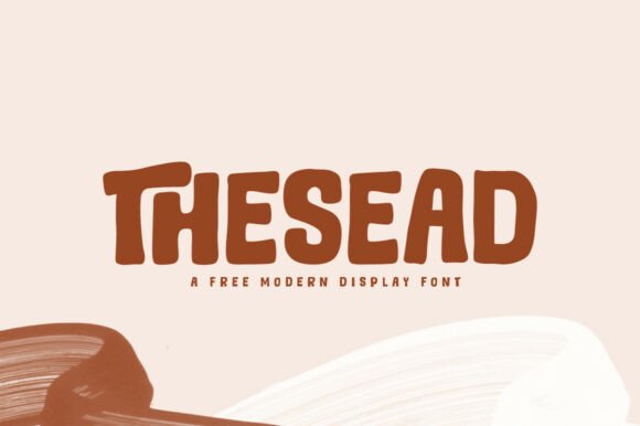 Thesead: A Modern Cute Display Font for Bold Branding