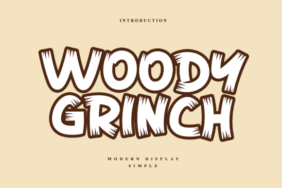 Woody Grinch: A Bold Display Typeface for Editorial Design